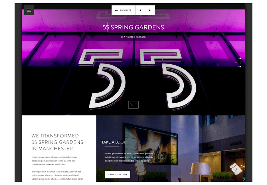 Gonbolanary created the website for construction company ARCO to present their services